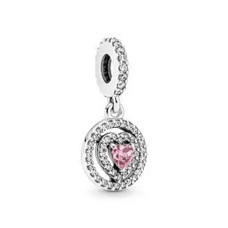 Charm Pandora Colgante plata Corazón Doble Halo Brillante 791476C01 5700302979275 - 1
