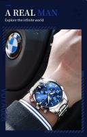 Reloj Mecánico Automático GUANQIN Para Hombre Con Correa De Acero Inoxidable Cristal De Zafiro Resistente Al Agua Luminoso Estilo Militar Piloto Clásico - details 2