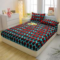 Sábana Fitted Moderna Y Sencilla Con Patrón Impreso Mate Para Cama Cubierta De Cama De Poliéster 100% Sin Almohadillas - details 2