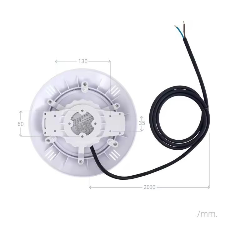 Ledkia Foco Piscina Superficie LED Sumergible 12V DC IP68 35W  6000K Blanco Frío - 1
