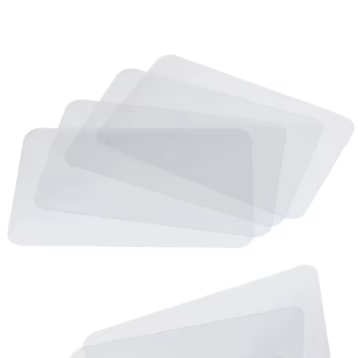 10 manteles individuales transparentes resistentes al aceite y al calor, lavables para bodas, hoteles, cocinas y hogares. - 1