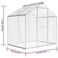 vidaXL Pajarera Exteriores Jaula Nido Casita Aves Pájaros Mascota Jardín Patio - details 4