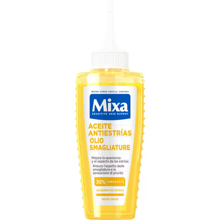 MIXA | Crema, Loción Corporal y/o aceite corporal anti estrias con niacinamida antimanchas e iluminadora para una piel sana, radiante y un tono uniforme. - 1