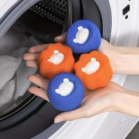 3pc/6pcs Pelota De Eliminación De Pelo Para Máquina De Lavar Y Secadora Reciclable Reduce Arrugas Ahorra Tiempo De Secado Gratis Elimina Pelo De Mascotas Y Ropa - details 3