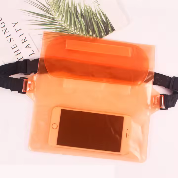 Riñonera impermeable para Exterior, para Playa, salpicuras de Agua, festival, teléfono móvil, Bolsa impermeable, Bolsa de Drift de PVC sellada de Tres Capas, almacenamiento impermeable para - 1