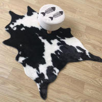 Alfombra De Simulación De Vaca Cojín Para Sala De Estar Y Dormitorio Alfombra Falsa De Pelo Antideslizante Para Adultos - details 7