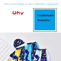 Conjunto De 3 Piezas De Moda Para Niños Natación Con Estampado Cartoon Ropa De Baño Para Niños Con Sombrero Traje De Surf Para Niños Ropa De Playa - details 5