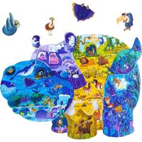 Puzzle De Animales Oceanicos En Forma De Koala Hipopótamo Y Pescado Juguete Educativo Regalo De Cumpleaños Para Familia Juego Mejor Para Todas Las Edades - details 1