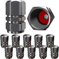 AUTCOAT Cubiertas De Válvula De Neumático De Aleación De Aluminio Para Coches Motocicletas Camiones Bicicletas Cubiertas De Rueda Antipolvo - details 7