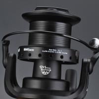 Carrete De Pesca Para Carpa Con Doble Arrastre Frontal Y Trasal Interchangeable Izquierda Derecha Para Agua Salada Y Dulce 12+1 BB Spinning Reel - details 5