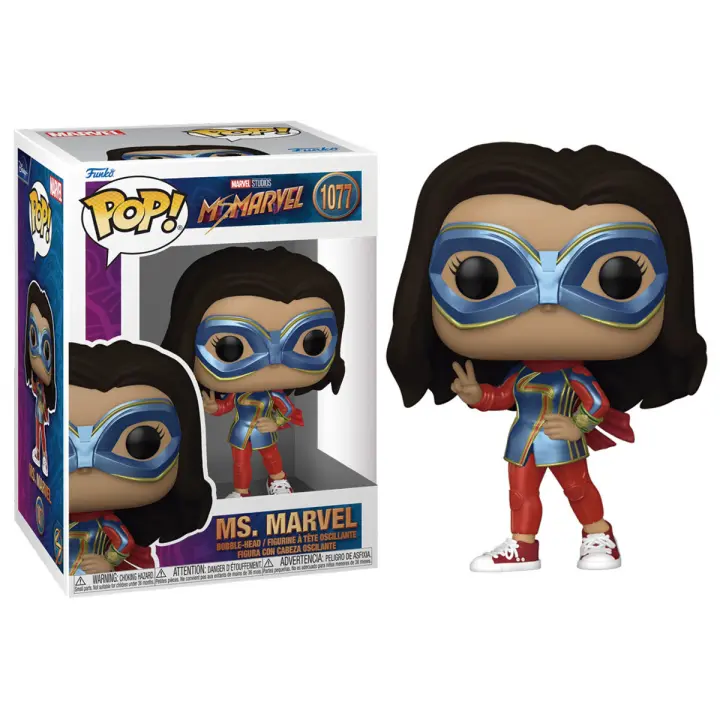 Figura Pop Ms. Marvel Marvel (Ms. Marvel)-Figura de Vinilo Coleccionable - Idea de Regalo- Mercancia Oficial - Juguetes para Niños y Adultos - Movies Fans - Muñeco para Coleccionistas y Exposición - 1