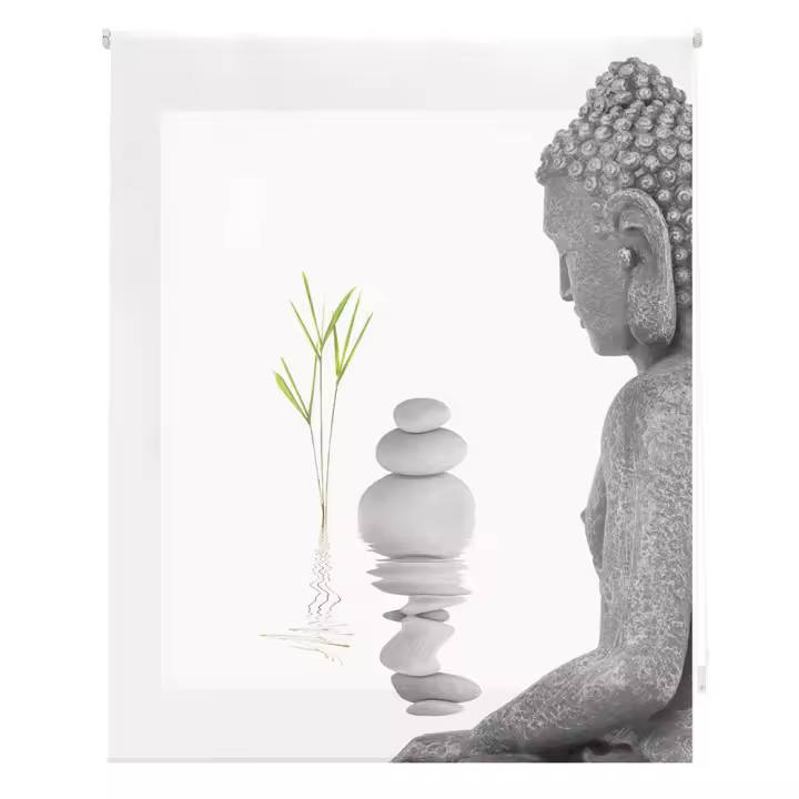 HAPPYSTOR  Estor Enrollable Traslúcido Estampado Digital Zen HSCZ94006 - 1
