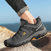 HIKEUP Zapatos De Senderismo Para Hombres Calidad Superior Duraderos Cuero Suela De Goma Para Actividades Al Aire Libre Zapatillas De Caminar - details 18