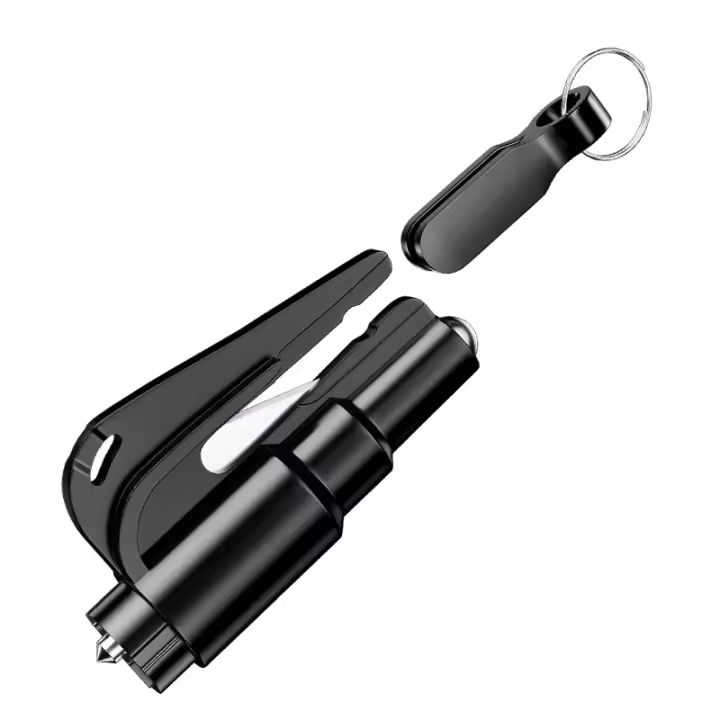Martillo De Seguridad Para Coche Mini Multiusos Para Escape Y Romper Vidrio Herramienta De Rescate Para Ventanas De Coche En Un Segundo - 1