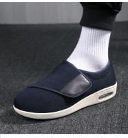Zapatos Para Caminar Para Hombres Zapatos Diabéticos Casuales De Color Sólido Zapatos Planos Talla Grande Cómodos Y Suaves Para Ancianos - details 7