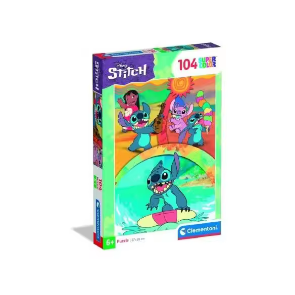 PUZZLE STICH 104-PIEZAS CLEMENTONI. - 1