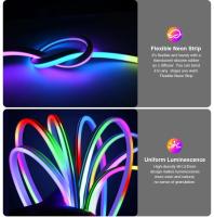 Tira De Lámparas LED Neón Con Silicona TUYA 5-24V 84LEDs/M Con Sincronización De Música RGBIC Dreamcolor Para Habitación - details 5