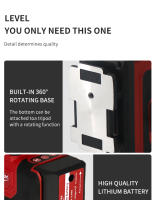 Nivel De Láser Verde Milwaukee 16 Líneas 4D Auto Nivelado 360 Grados Horizontal Y Vertical Super Potente Para Construcción Sin Cable - details 6