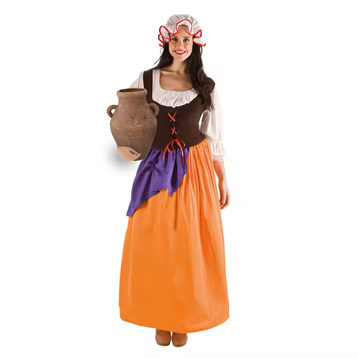 Disfraz de Mesonera Medieval Talla M - Original y Atractivo para fiestas - el Rey del Carnaval - ¡Disfruta de la Fiesta en Grande! - fiestas Medievales - 1