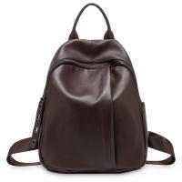 Mochila De Cuero Genuino Zency Para Mujer Anti-Robo Estilo Clásico Casual Para Viajes Y Escuela Bolsa Diaria Para Niñas - details 1