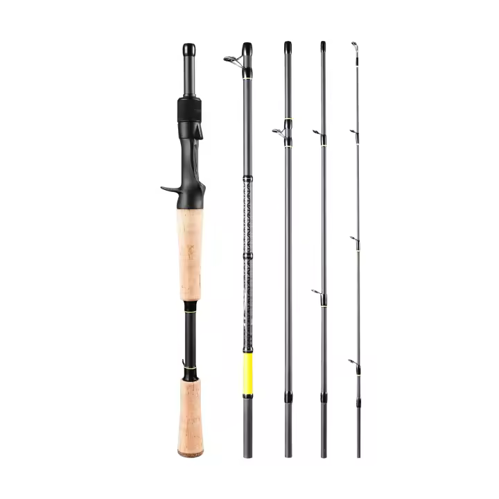 Bastón De Pesca HANDING 30+24T 40-43cm Portátil Y Protegido Para Viajes 5-6 Secciones Con Anillo De Guía Seaguide Para Oceano Río Lago Y Playa - 1