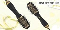 LISAPRO One-Step Hot Air Brush Volumizer plus 2.0 Secador De Pelo Y Estilizador Negro Dorado Rizador De Cabello Con Cepillo - details 3