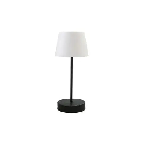 CRISTAL RECORD Lámpara de Mesa LED Merida Negro IP44 3W 300Lm. 3000K - Diseño Elegante - Batería Recargable - Luz Regulable - Base con Puerto USB - 1