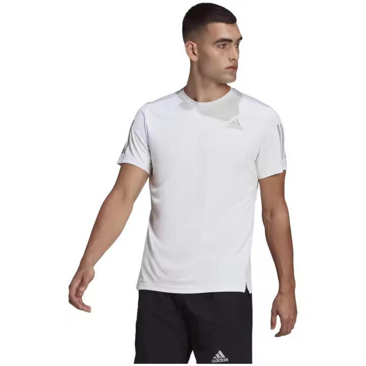 Camiseta de Manga Corta Adidas Own The Run para hombre en color blanco - 1