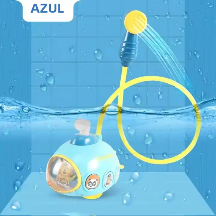 Juguete De Baño Con Submarino Batería Operada Y Chorro Manual Para Bebé Juguete De Agua Forma De Submarino Para El Baño - 1