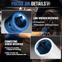 Juego De Destornilladores De Impacto Con Protección De Rueda 1/2 Pulgada Fondo Profundo De 17mm 19mm 21mm 22mm Con Funda De Plástico Para Tornillos De Rosca - details 11