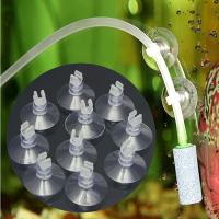 10pcs Soporte De Vaciado Para Acuario Tubo De Aire De Goma Para Bomba De Agua Soplador De Ventosa De Plástico Para Peces - details 0