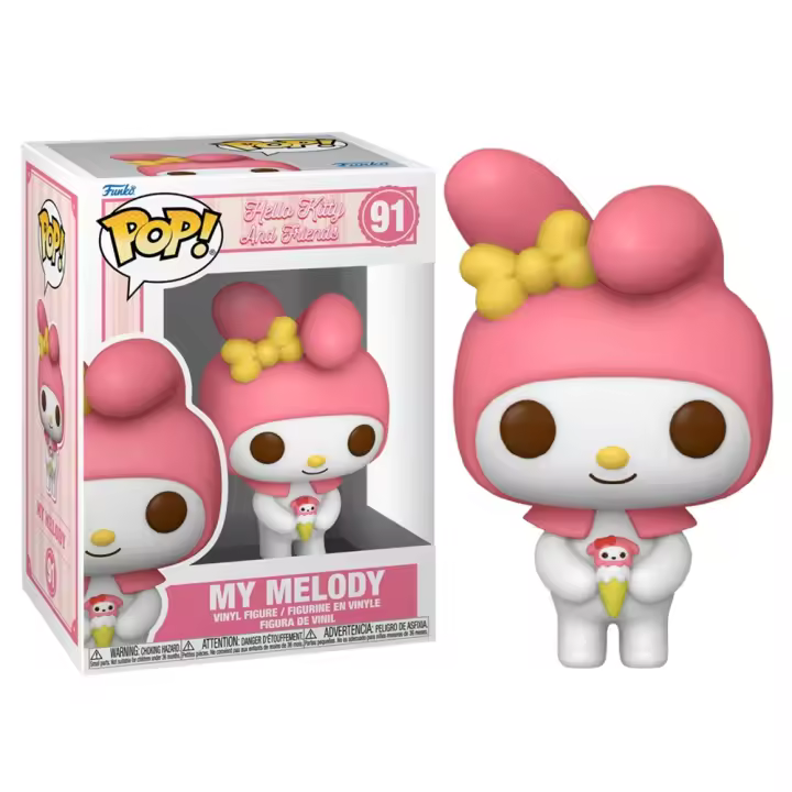 FUNKO POP! HELLO KITTY - MY MELODY CON HELADO, 80316, Nº91, PRODUCTO CON LICENCIA OFICIAL - 1