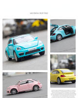 VOLKSWAGEN Beetle GSR De 1:32 Coche De Juguete De Aleación Metálica Simulación Alta Para Colección Y Regalos Para Niños - details 8