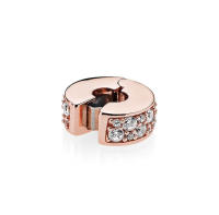 PANDORA Clip de fijación de silicona elegante y brillante, regalo suave, accesorios de joyería, regalo de cumpleaños con cuentas DIY 520, regalo brillante y elegante - details 0