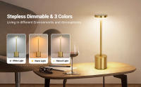 Lámpara De Mesa LED Táctil Recargable Luz Nocturna Para Escritorio Decoración De Habitación Restaurante Hotel Bar Lámpara De Lectura Sin Cable - details 9