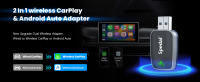 Adaptador De Coche 2 En 1 Cableado a Inalámbrico CarPlay Y Android Auto Plug & Play Spedal Adaptador De Automóvil - details 0
