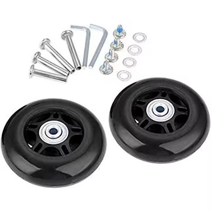 1 par de ruedas de repuesto para maleta de equipaje OD 404550546064687075788490 mm con rodamientos de 6 mm de 30 y 35 mm o 35 y 40 mm - 1