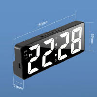 Reloj De Alarma Digital Multifunción Con Control De Sonido Modo Nocturno Temperatura Fecha Snooze 12/24H LED Para Escritorio - details 3