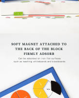 Juguete Educativo De Matemáticas Con Fracciones Magnéticas Montessori Para Niños Tablero De Aritmética De Madera Regalo De Navidad - details 13