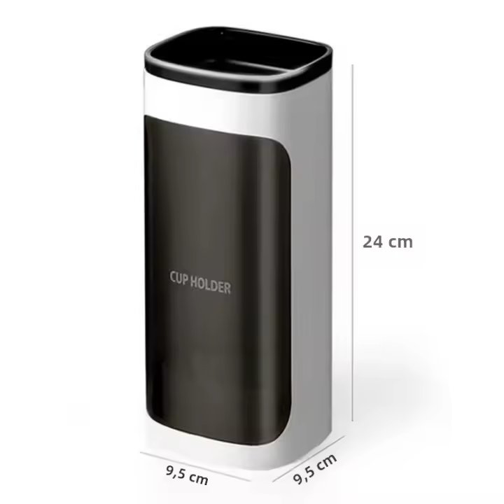 Soporte Automático Para Tazas De Papel Organizador De Almacenamiento De Tazas De Papel Soporte De Dispensador De Agua Estante De Almacenamiento De Tazas De Plástico Montado En La Pared - 1