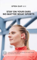 Auriculares De Conducción Ósea EASYBUDS Bluetooth Impermeables Para Deporte Y Ciclismo Con Micrófono Wireless Abiertos Para Correr - details 4