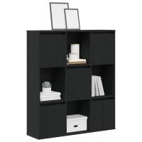 vidaXL Estantería de madera de ingeniería 89x24x101,5 cm en color Roble artisan/Gris hormigón/Negro y más | almacenamiento funcional diseño moderno para baño dormitorio sala - details 2