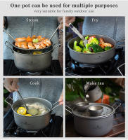 Juego De Cocina Para Camping Boundless Voyage Sartén Multifuncional De Titanio Con Vaporizador Y Olla Para Sopa Ti2057C Kit De Comedor Exterior - details 3