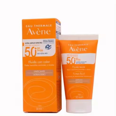 AVENE SPF 50+ FLUIDO CON COLOR 50ML - 1