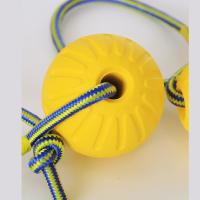 Bola De Goma Para Perros 7/9cm Juguete Interactivo Para Entrenamiento Y Buscar Bites Indestructible Para Masticar Juguetes Para Mascotas Tamaño Pequeño a Medio Color Amarillo - details 4