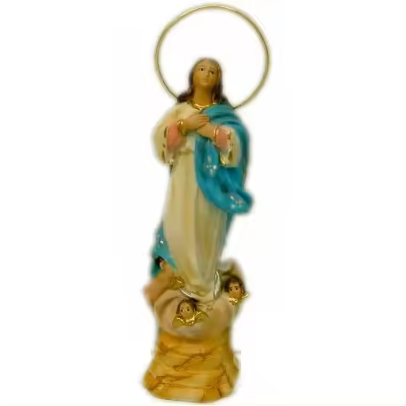 Religiosos Figura Virgen Purísima 25cm Genérico - 1