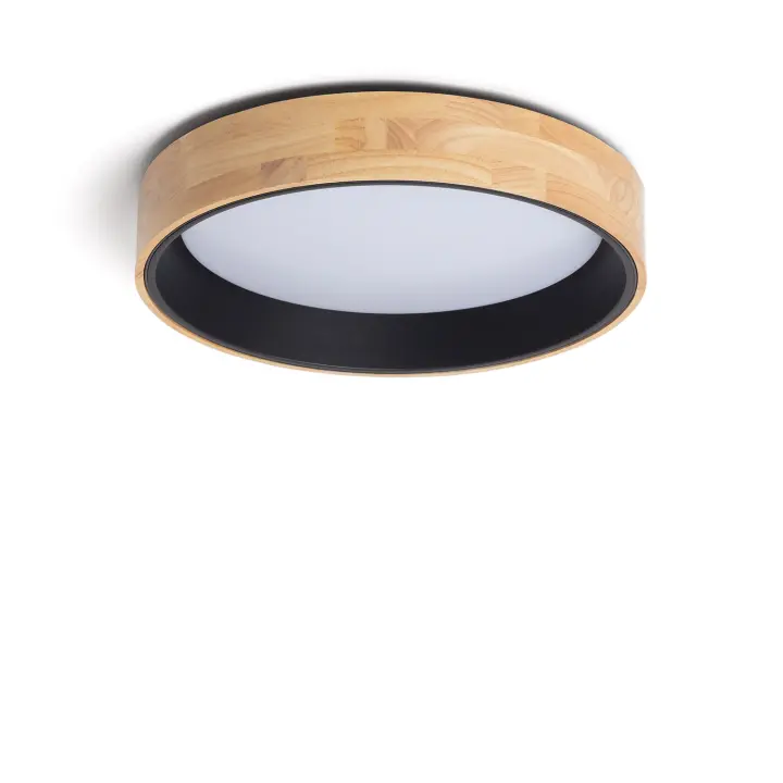 Ledkia Plafón LED Circular 20W Madera Ø470 Mm CCT Seleccionable Dari ILUZZIA - 1