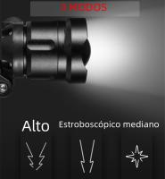Linterna Frontal LED Potente USB Recargable XHP70/90 Con Zoom Impermeable Para Caza Y Camping Luz De Exterior Ajustable - details 4