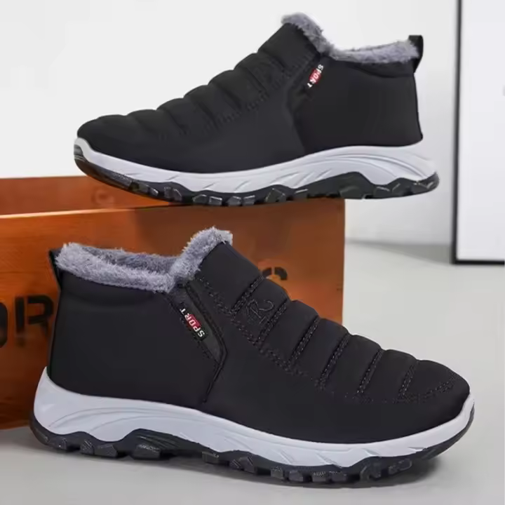Botas De Nieve Para Mujer Tallas Grandes Calzado Unisex De Lana Térmica Impermeable Botas De Tobillo Para Mujeres Y Hombres - 1