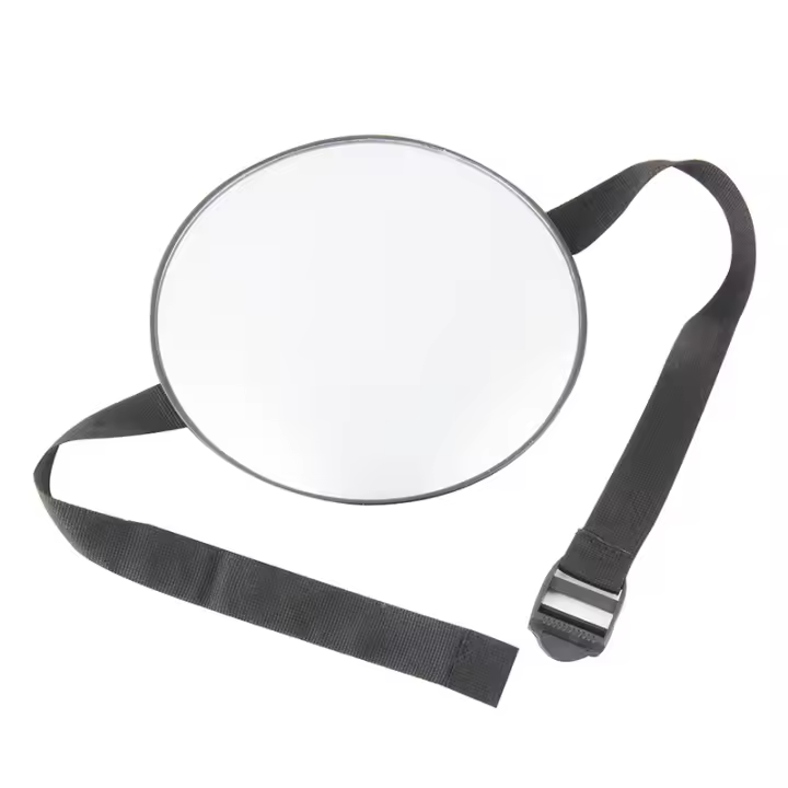Espejo De Seguridad Para Coche Universal Para Niños 17*17cm Monitor De Seguridad Infantil Espejo Retrovisor Para Asiento Trasero ABS - 1